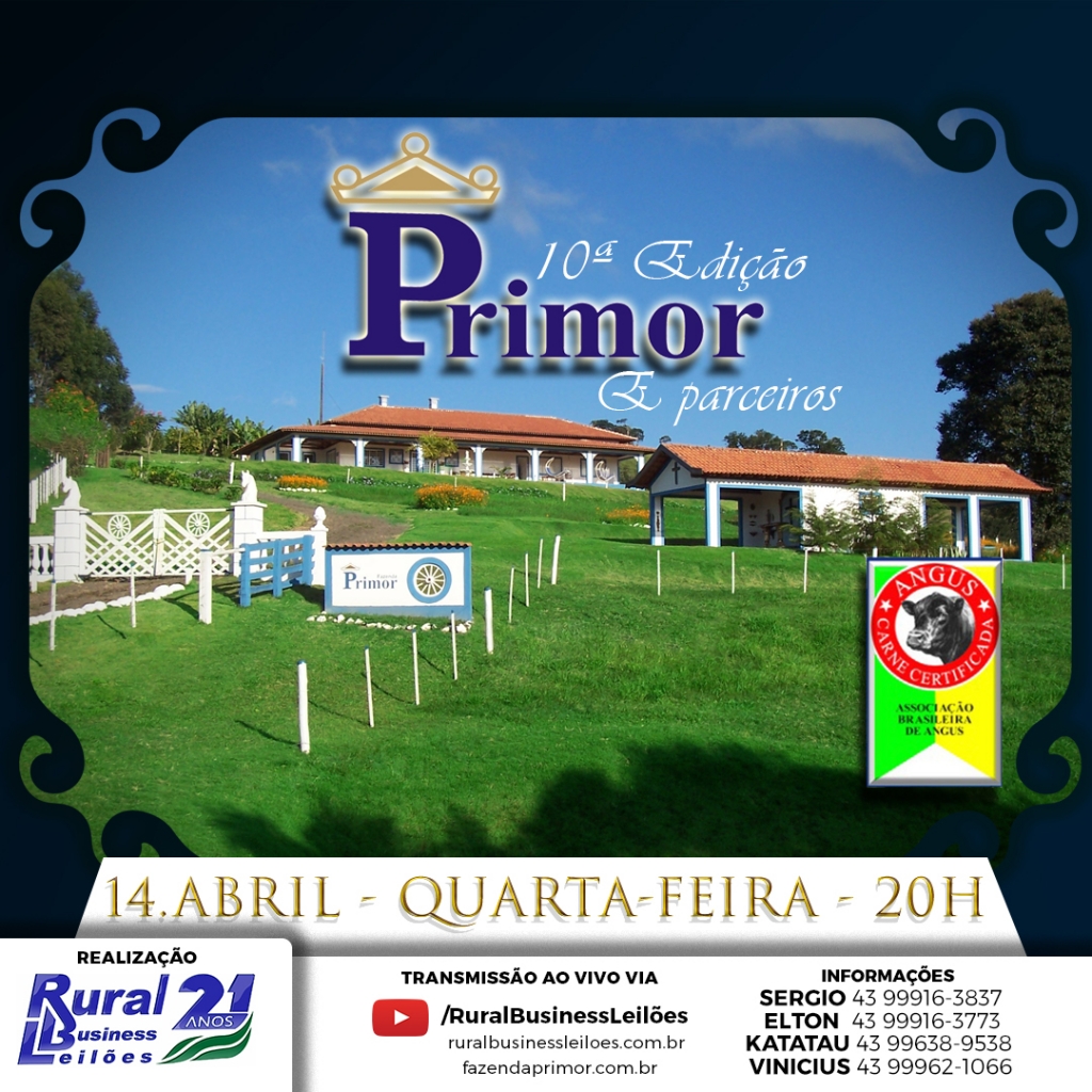 10ª Edição Leilão Primor Rural